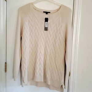 Women's Cream Knit Sweater. Large. NWT